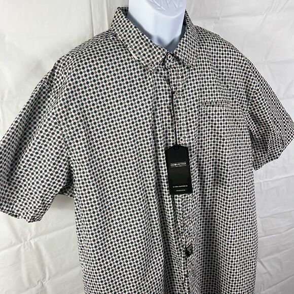 Geometrix New York men’s short sleeve button down shirt size 2XL NEW - Picture 5 of 9